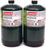 Coleman Propane Replacement Fuel Cylinders 16 oz Camping Fuel Bundled 2 Pack