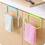 Towel Rack Hanging Holder Organizer Bathroom Kitchen Cabinet