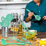 Silicone Kitchen Cooking Utensils Spatula Pasta Cookware Set