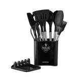 13 PCS Silicone Kitchen Utensil Set Stainless Steel Handle