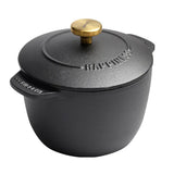 Rice Casserole Cast Iron Rice Cooker 16cm Black Dutch Oven